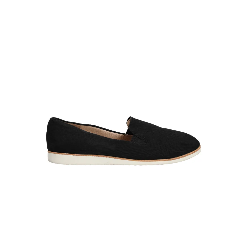 Abella Zahara Casual Loafers Fabric Black Colour For Women