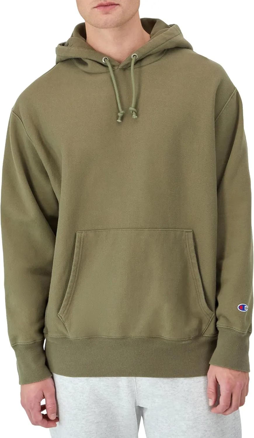 Champion Men's Hoodie, Reverse Weave, Fleece Comfortable Pullover Sweatshirt For Men