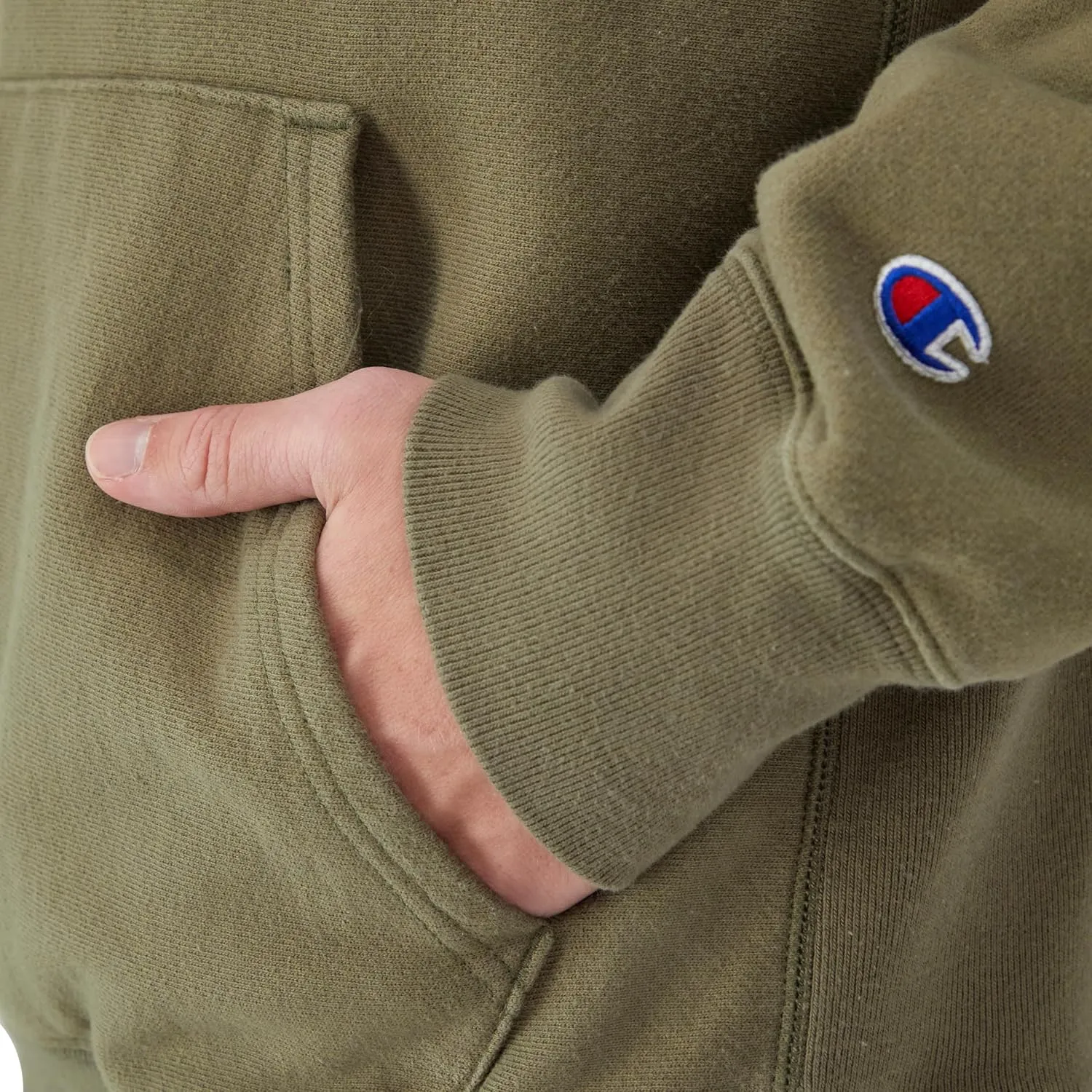 Champion Men's Hoodie, Reverse Weave, Fleece Comfortable Pullover Sweatshirt For Men