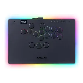 Haute42 Leverless Controller Arcade Stick: Aluminum Leverless Arcade Stick M Ultra with Lock Button & RGB Lighting, Arcade Controller Street Fight for PC/PS3/PS4/Switch Game,Low-Profile Switch Arcade Stick Support Hot Swap & SOCD