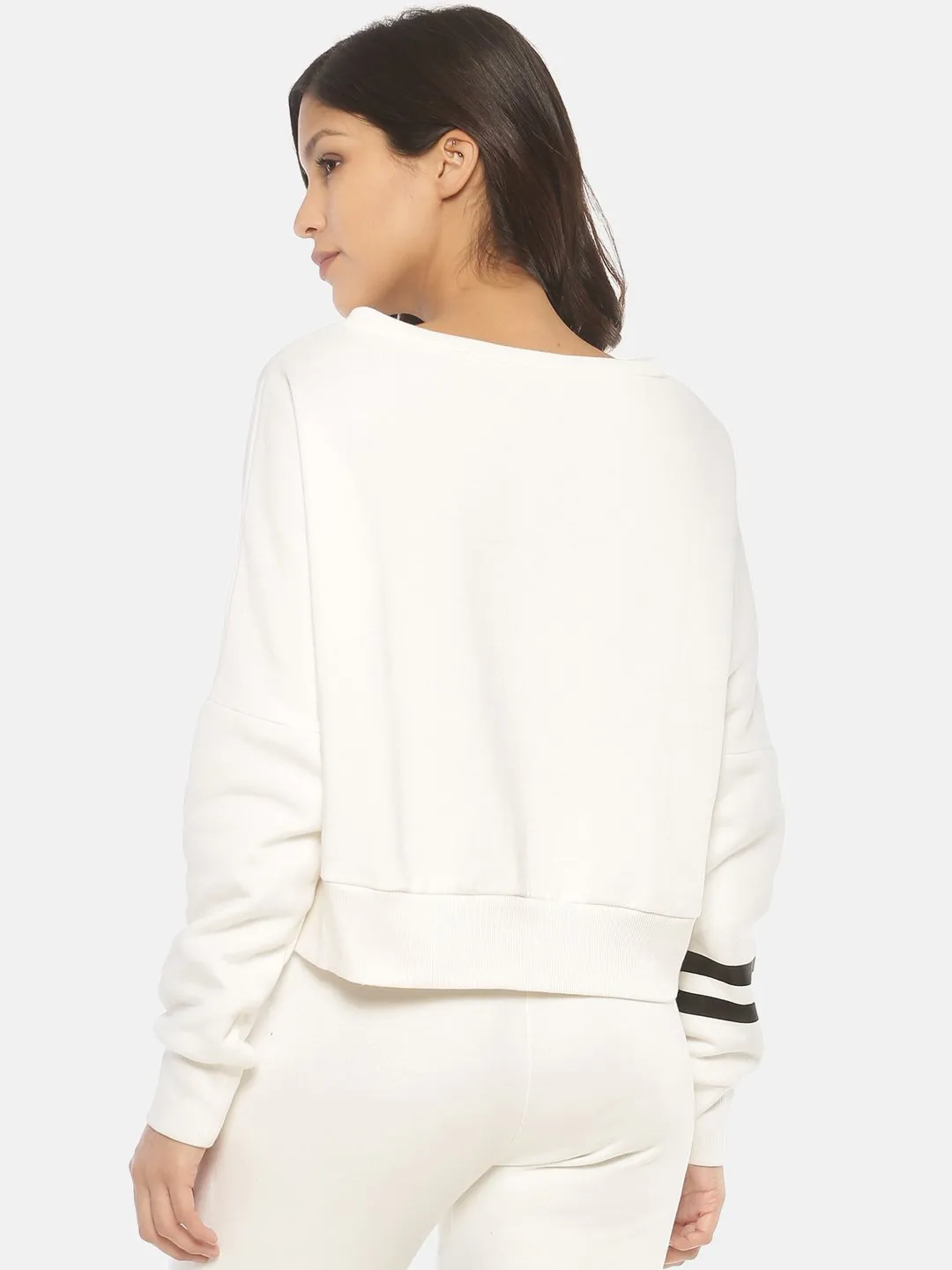 IS.U White Oversized Sweatshirt