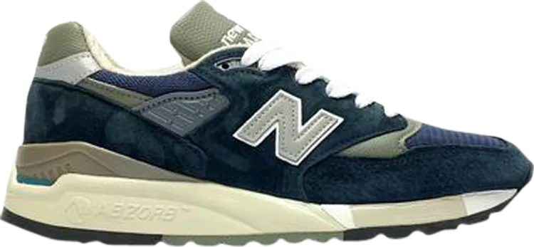New Balance 998 Classic Made in USA 'Navy Grey' Sneakers, Blue