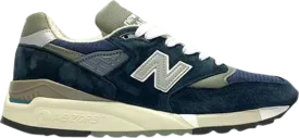 New Balance 998 Classic Made in USA 'Navy Grey' Sneakers, Blue