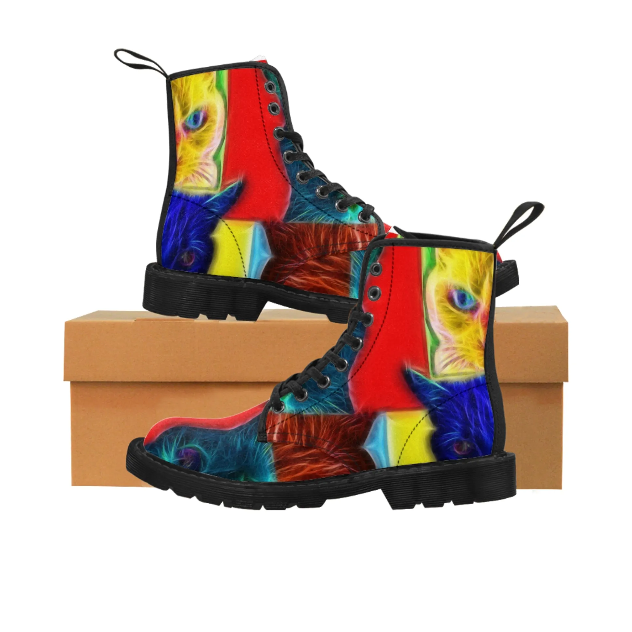 Pop Cats - Inovax Men's Canvas Boots