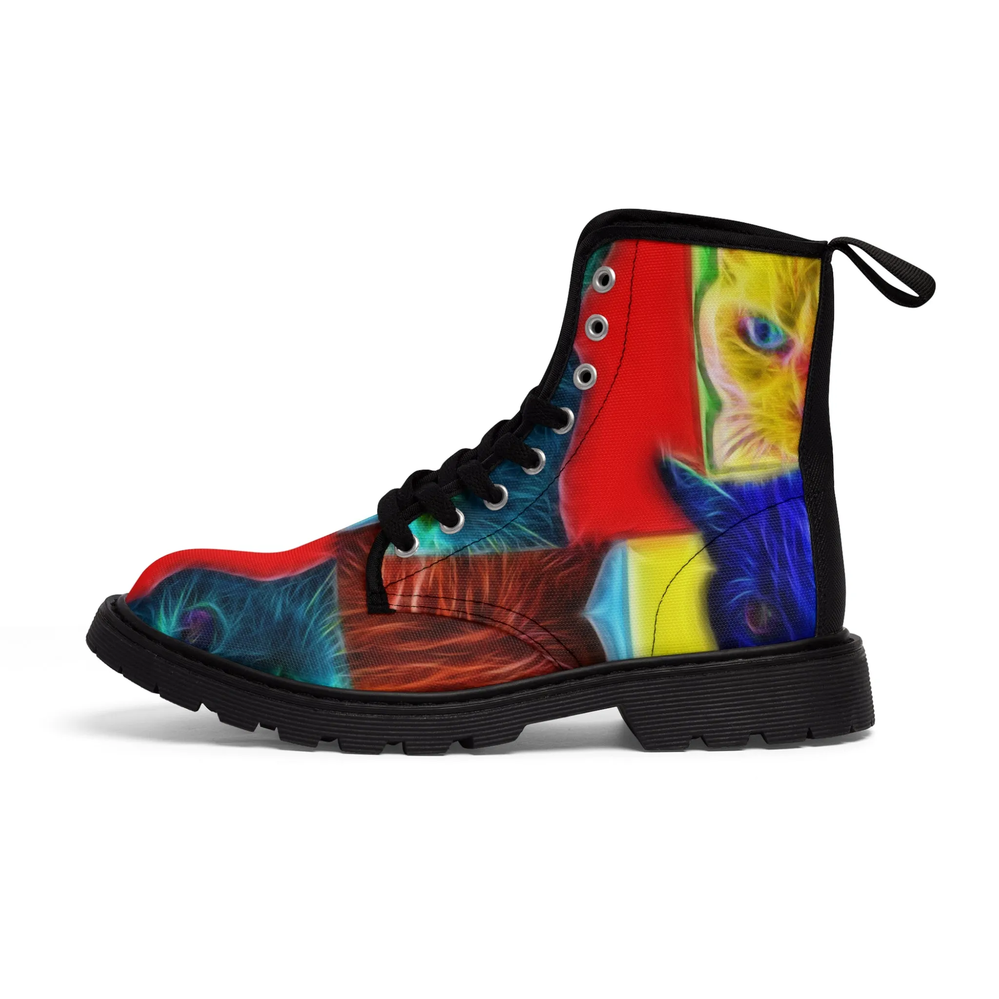 Pop Cats - Inovax Men's Canvas Boots