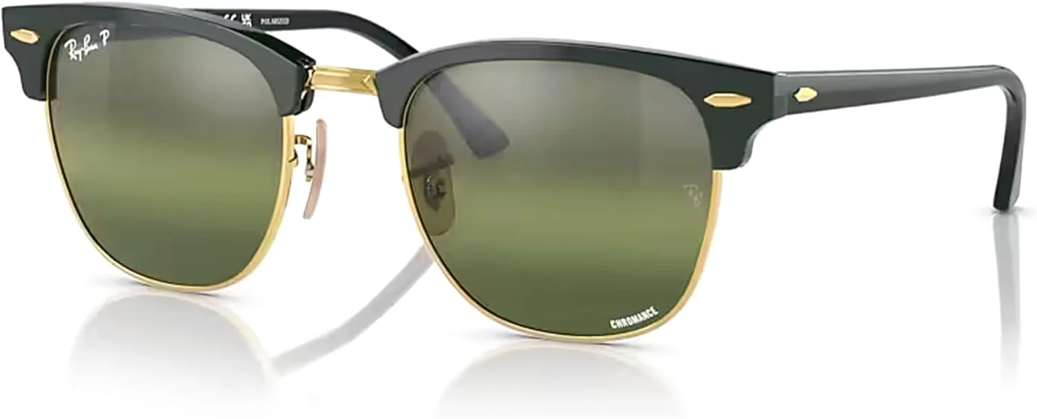 Ray-Ban RB3016 CLUBMASTER Sunglasses For Men For Women   BUNDLE with Designer iWear Eyewear Care Kit