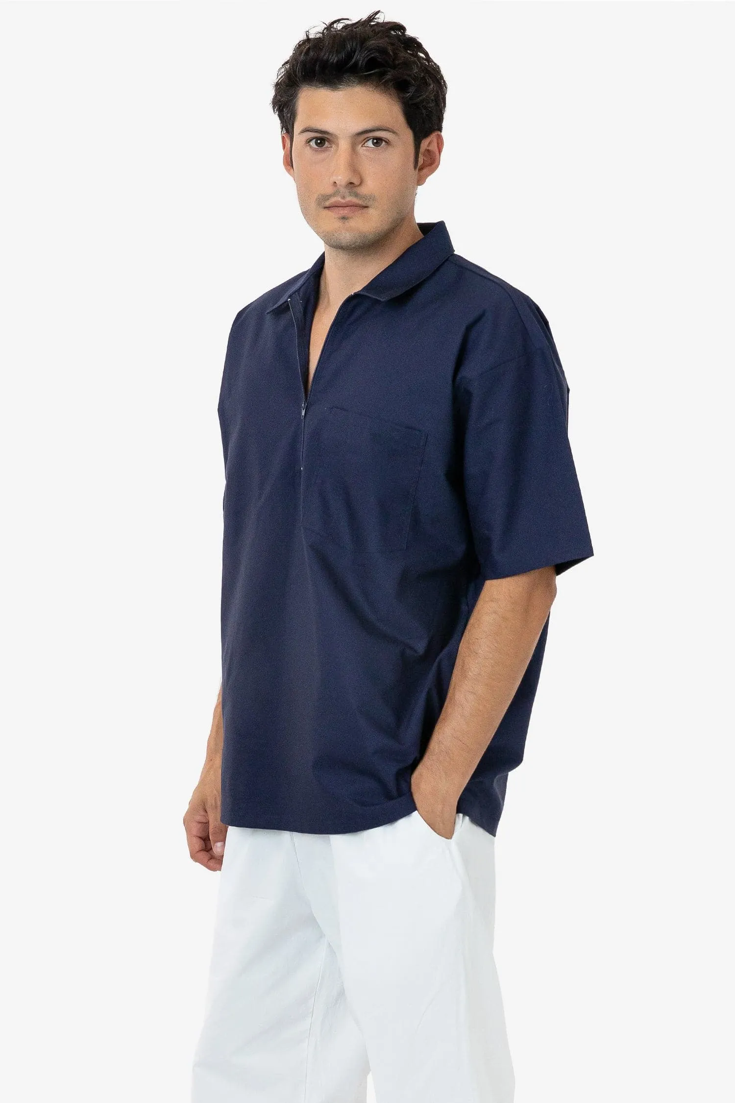 RCP409 - Oxford Zip-Up Work Shirt