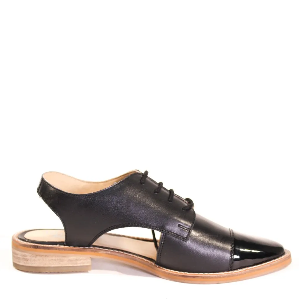 Shay Leather Slingback Loafers