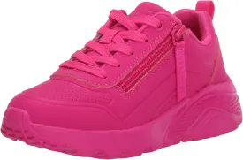 Skechers Girl's Uno Lite-neon Zip Sneaker