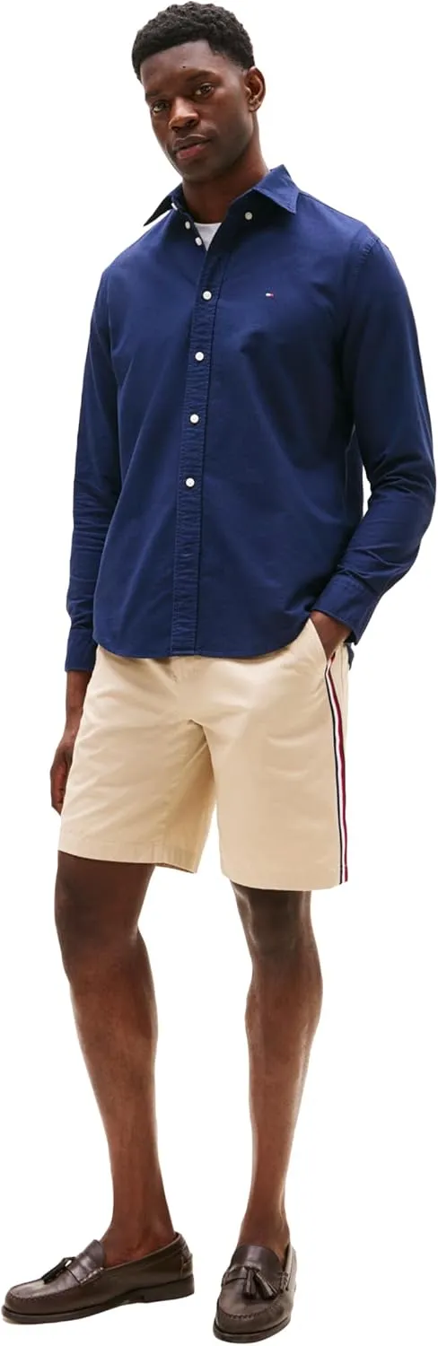 Tommy Hilfiger Long Sleeve Oxford Regular Fit, Men's Button Down Shirts, Also Available in Big and Tall