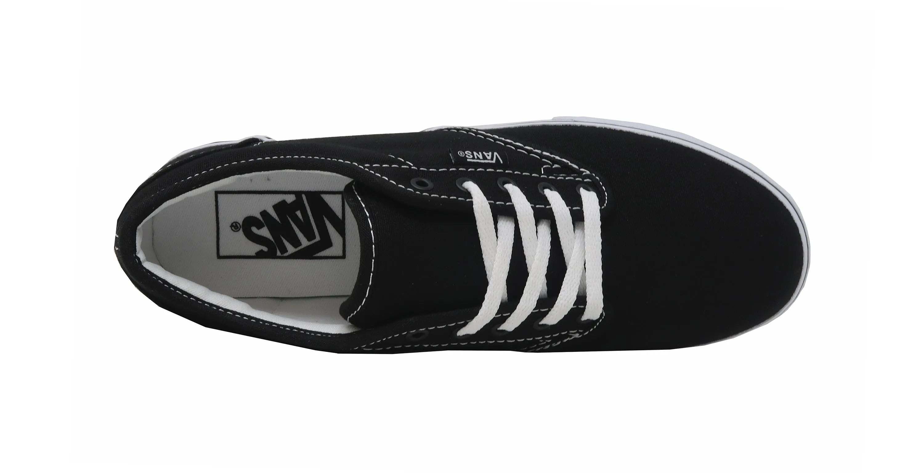 Vans Womens' Atwood Low Top Black/White Shoes
